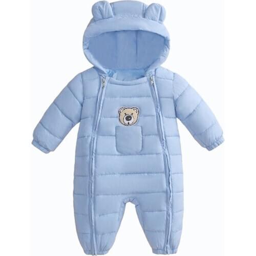 2020 Overalls Winter Jumpsuit Baby Newborn Plus velvet snowsuit Snow Wear Coat Boy Warm Romper down Cotton Girl clothes Bodysuit