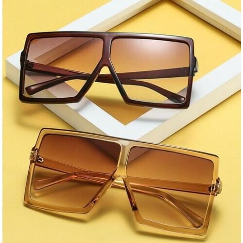 2019 New Oversized Sunglasses Women Retro Brand Designer Gradient Sun Glasses Men Vintage Shades Eyewear Big Frame Glasses