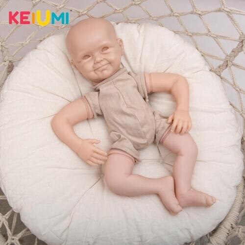 Newborn Doll Kits 22''Dolls Accessories Reborn Baby Polyester Fabric Cloth Body Arms Legs Not Finished Baby Doll