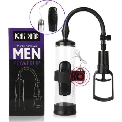 Sex Vibrating Enlargement Penis Enlarger Pump with Bullet Vibrator Belt Penis Extender Massager Masturbator Sex Toys for Man Sex