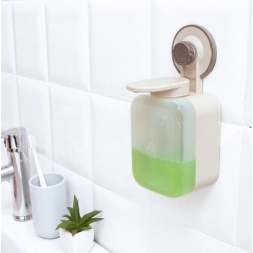 Wall-mounted soap dispenser Suction Wall Mounted Manual Soap Dispenser Washing Shower Lotion Shampoo Shower Gel Detergent Box