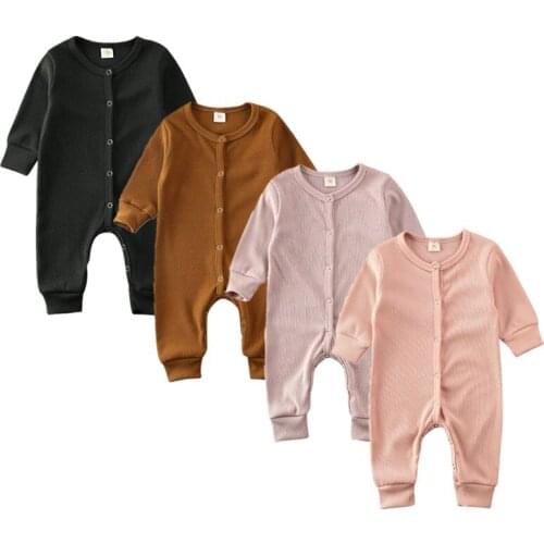 New 4Colors Kids Baby Girl Boy Autumn Winter Clothes Knitted Romper Jumpsuit Overall Outfits