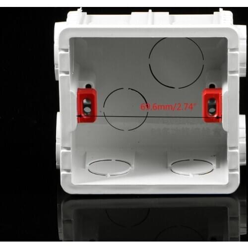 86-Type PVC Junction Box Wall Mount Cassette For Switch Socket Base