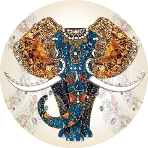 Needlework,DIY 11CT Printed Cross stitch,Sets For Embroidery kits Full Stcitch Animal Elephant Cross-Stitching Home Decor