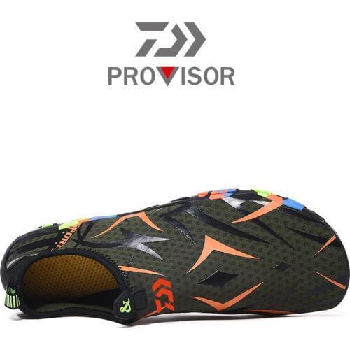 2020 Daiwa Summer Outdoor Mens Fishing Shoes Autumn Running Hiking Camping Swimming Wading Sneakers Soft Bottom Beach Shoes
