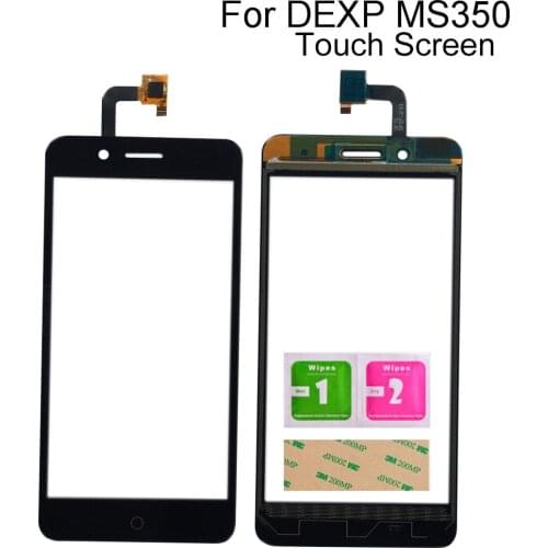 5.0" Mobile Phone Touch Screen For DEXP Ixion MS350 Touch Screen Glass Digitizer Panel Lens Sensor Adhesive Wipes