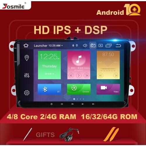Josmlie AutoRadio 2din Android 10 Car Multimedia For VW Passat B6 CC Amarok Volkswagen Skoda Octavia 2 Superb Seat Leon Golf 5