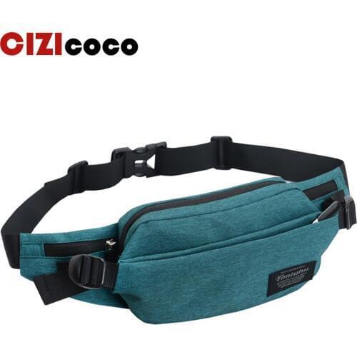 Cizicoco Brand Waterproof nylon Waist Pack Bag New Men Casual Shoulder Fanny Pack Women Belt Bag Pouch Money Phone Bum Hip Bag