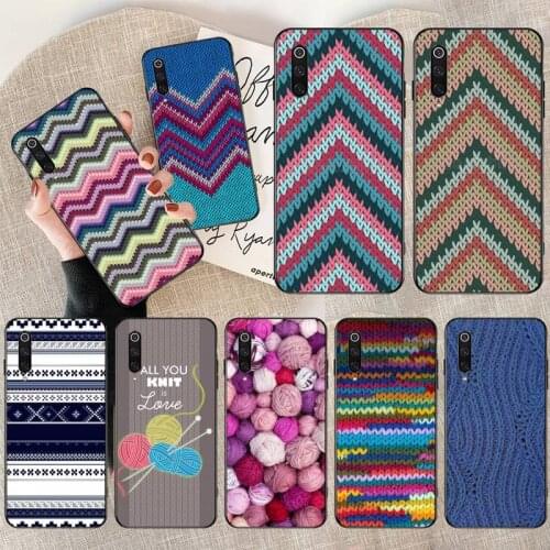 Knitting yarn pattern Phone Case for Xiaomi Mi Note 10 Lite Mi 9T Pro xiaomi 10 10 CC9 Pro 9SE