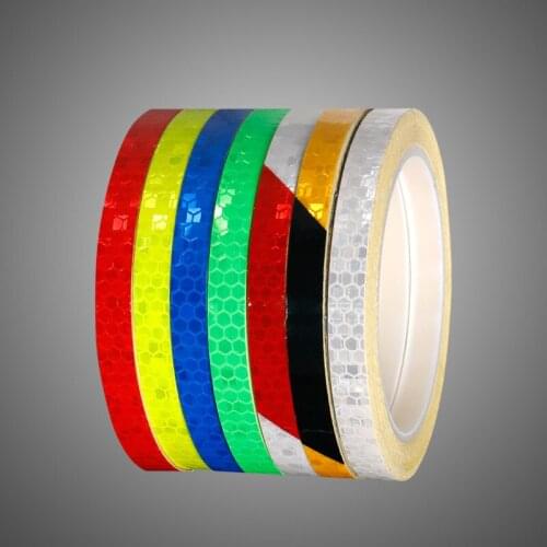 Equipment Balance Bike Mountain Bike Decorative Waterproof Color Reflective Sticker Paper Adhesive Tape Width 1cm