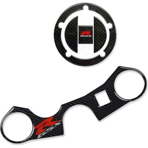 K1 K3 K5 K6 K7 K8 K11 Carbon Tank Cap Sticker Tank Pad Fork Triple Tree Upper Clamp Decal For SUZUKI GSXR GSX-R 750 600 1000