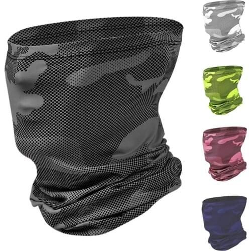 Camouflage Bandana Sport Face Scarf Military Balaclava Cool Sun Protection Tactical Hiking Cycling Airsoft Neck Gaiter Men Women