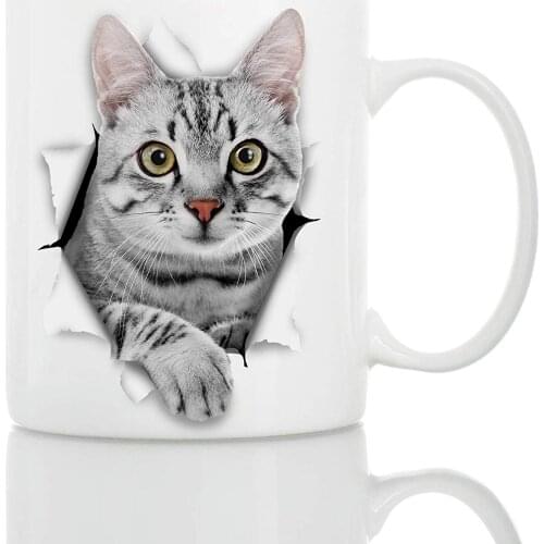Ceramic Funny Coffee Mug - Perfect Cat Lover Gift - Cute Coffee Mug Present - Great Birthday or Christmas Surprise (11oz)