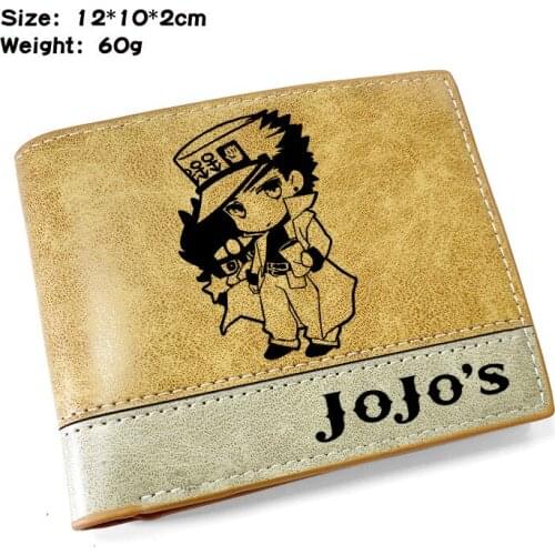 JoJos Bizarre Adventure Cartoon wallet personality creative short wallet coin wallet fashion boy girl anime surrounding wallets