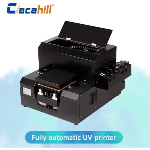 Lighter printer A4 size UV flat inkjet type automatic for photo/fan/tile/mobile phone case colorful printing