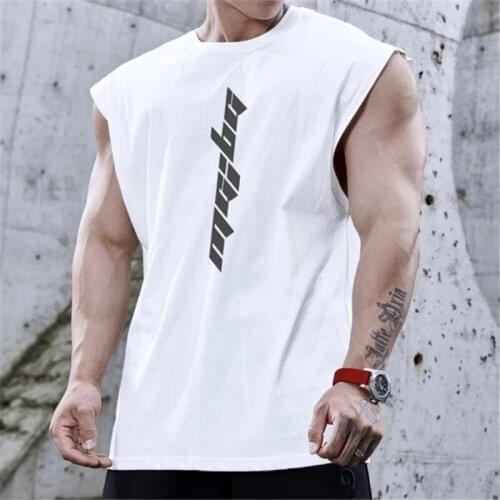 Men outdoor Bodybuilding Tank top Gyms Fitness sleeveless shirt breathable Male quick-drying Sports vest men Undershirt