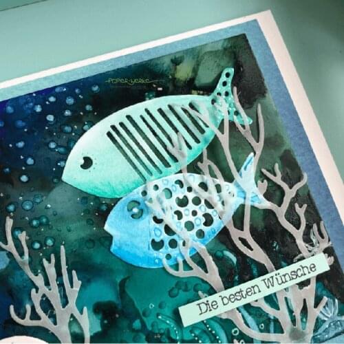 Metal cutting dies cut die mold fish set decoration Scrapbook paper craft knife mould blade punch stencils dies