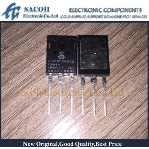 New original 2PCS/Lot APT45GP120B2DQ2G 45GP120B2DQ2G or APT45GP120B2DF2G APT45GP120B2DF2 APT45GP120BG TO-247MAX 45A 1200V IGBT