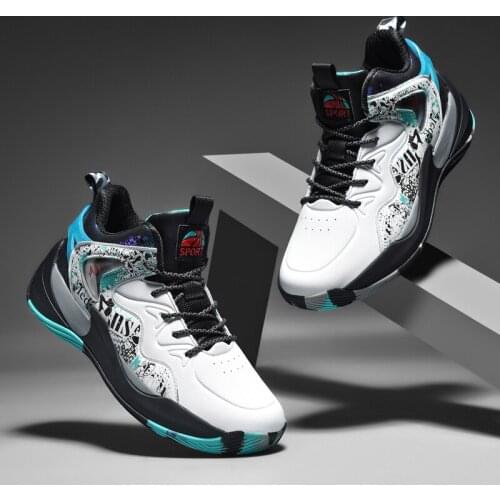 New High-top Basketball Shoes Anti-skid Breathable Outdoor Sports Men Trainers Light Sneakers Men Casual Sports Trainers