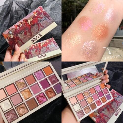 18 Color Diamond Eye Shadow Palette Nude Matte Metallic Eyeshadow Pallete Shimmer Glitter Pigmented Makeup Palette Cosmetic