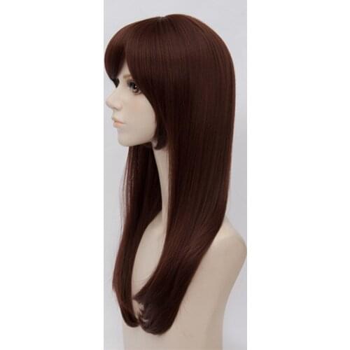 Ms. 65cm wig game VEVEFHAUNG OW DVA D. VA Copslay costume brown Hana DVA song wig role play