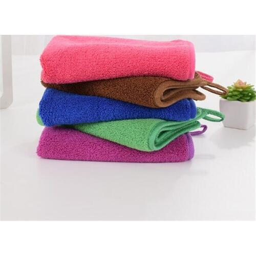 Clean Hearting Dish Beatch Hand Towel Quick Dry Accessories Cleaning Kitchen Bathroom Washing Hanging Bath Home Towels 30x40CM