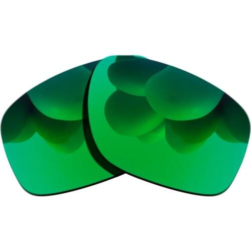 Polarized Sunglasses Replacement Lenses for-Sliver Frame - Green