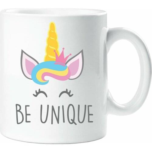Be Unique Unicorn Mug Girls Best Friend Birthday Christmas Daughter Gift