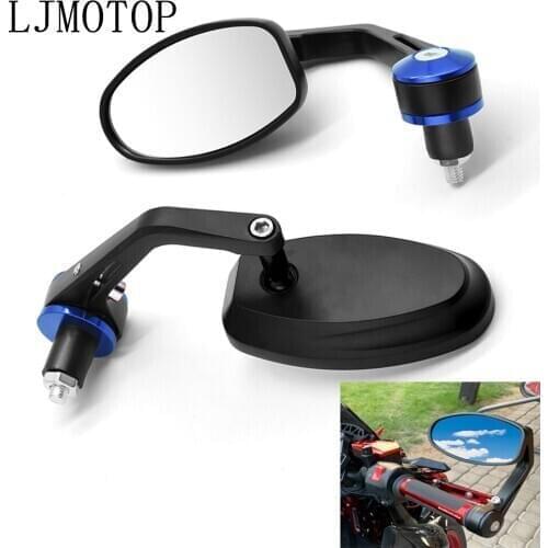 CNC Universal Motorcycl Handle Bar End Rearview Mirror 7/8" For HONDA CBR1100XX BLACKBIRD ST1300 ST1300A VFR800 CBR125R CONCOURS