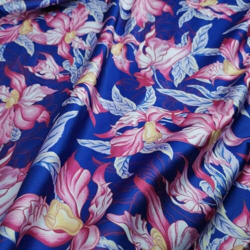 Evening Dress Imitation Silk Stretchy Fashion Style Soft Charmeuse DIY Sewing Glossy Pajamas Blouse Material