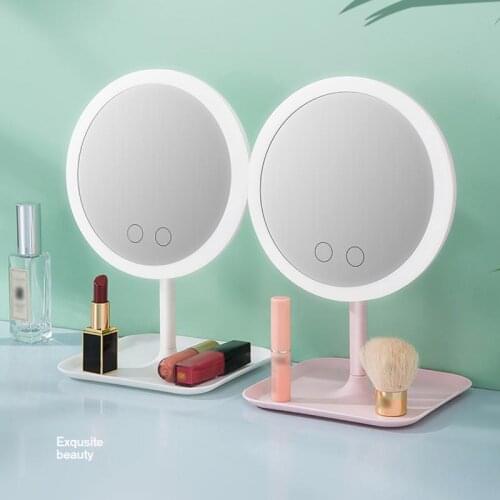 Makeup Mirror With Led Light Dressing Table Mirror Adjustable Take Photo Fill Light Mirrors Beauty Cosmetic Vanity Table Lamp