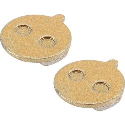 1 Pair Round Copper Full-metallic Disc Brake Pads Kit for Some Chinese Brands of Cable-pull Disc Brakes Accessories