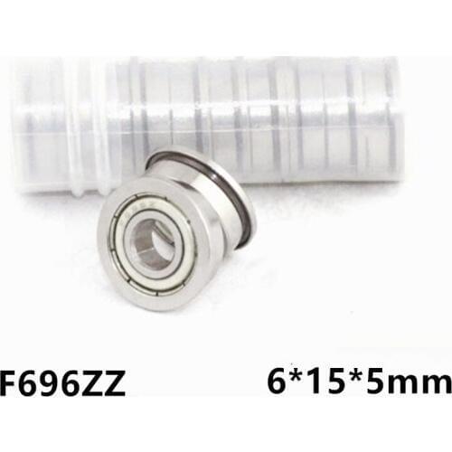 [CF696ZZ-P0] 10pcs chrome steel Gcr15 flange bushing deep groove ball bearing DIY home make F696zz F696-zz F696 6*15*5*17*1mm