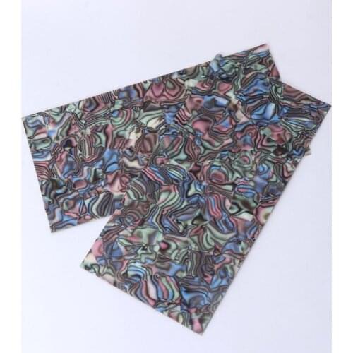 2Pcs Guitar Builder Inlay Colorful Guitar Celluloid Head Veneer Shell Sheet New Drop Ship