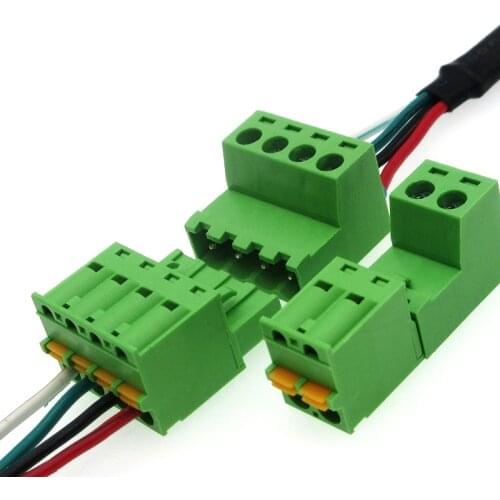 5sets 2EDGKD 5.08mm Spring Push-type Plug 5.08 Solder-free Terminal Block Connector 2/3/4/5/6/7/8P Screw-free Docking terminal