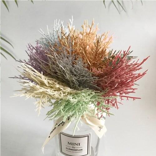 6pc Dried Flowers Small Natural Dried Floral Plants Mini Real Bouquets Home Decoration Photography Props Art Craft Decor