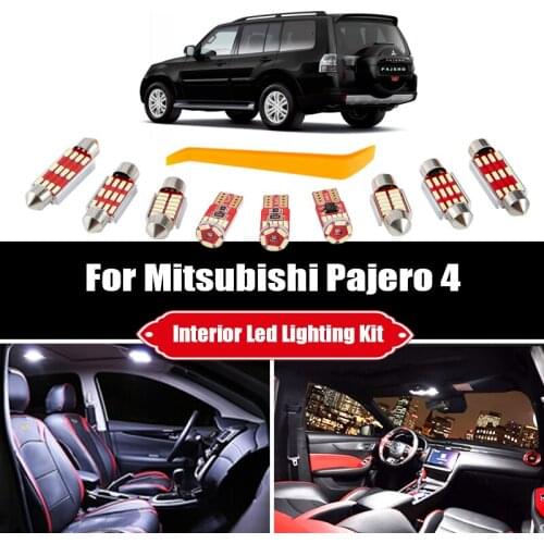 7Pcs Canbus Auto LED Interior Light Kit For Mitsubishi Montero Shogun Pajero 4 V80 V93 V97 V98 2007-2020 Car Light Accessories