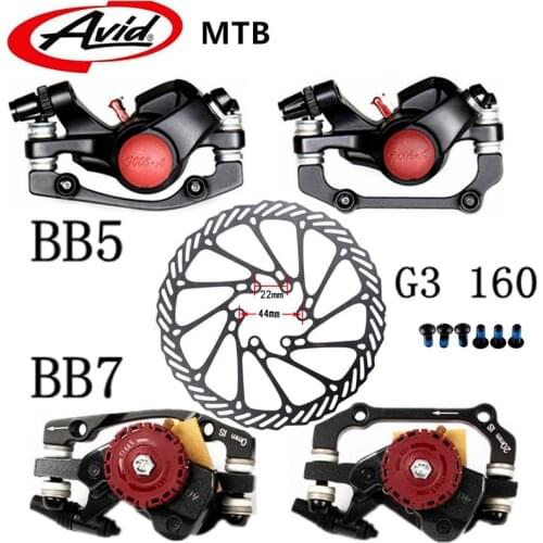AVID - BB5 / BB7 Mountain Bike Disc Brake, Mechanical Brake Line, G3 Brake Disc with FR5 Brake Lever