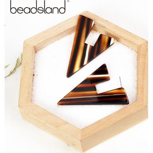 Beadsland Acetic Acrylic Drop Earrings Fashion Hiphop Rock Triangle shapped Women Girls Dancing Party Christmas Gift 39061