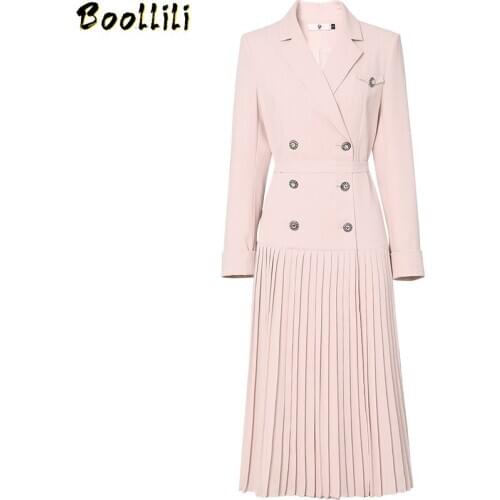 Boollili Spring Autumn Women Trench Coat Korean Vintage Windbreaker Long coats Women Clothes 2020 Outwear High Quality Roupas