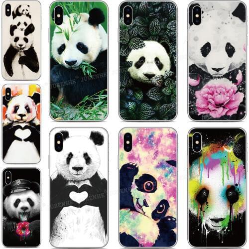 Tpu Soft Silicone Panda Cover For Cubot Note 20 7 X30 C30 P40 P30 P20 X19 R15 R19 Max 2 J3 Pro J7 J5 2019 X18 Plus Phone Case
