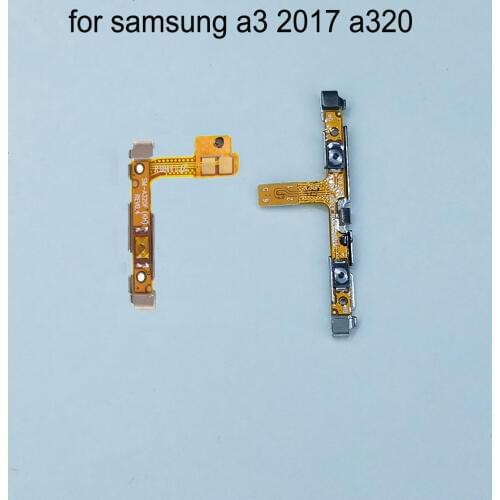 For Samsung Galaxy A3 2017 A320 A320F Original Phone Housing Power Volume Button On Off Key Flex Cable