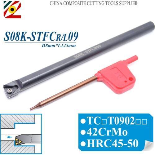EDGEV CNC Internal Tool Holder S08K-STFCR09 S08K-STFCL09 Turning Tools Lathe Boring For TCMT090204