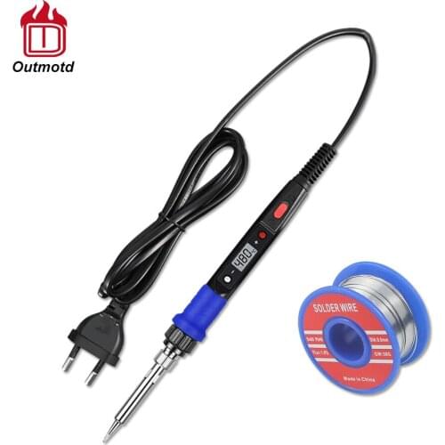 Outmotd Electric Soldering Iron 110V 220V 80W Adjsutable Temperature Welding Tools