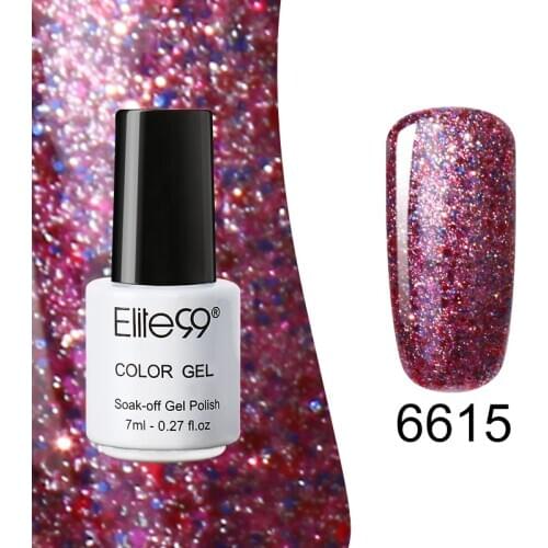 Elite99 Shining Starry Nail Art 7ml 30 Colors Diamond Shining Glitter Sequin Starry Platinum Paint Gel Varnish Nail Gel Lacquer