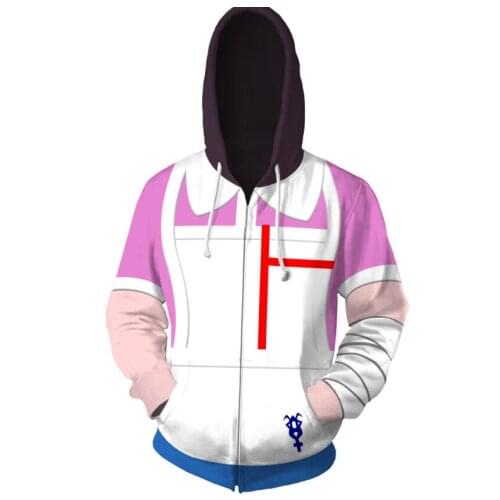 Danganronpa Cosplay Unisex Hoodie Sweatshirt Mikan Tsumiki Hooded Jacket Daily Casual Coat Game Anime