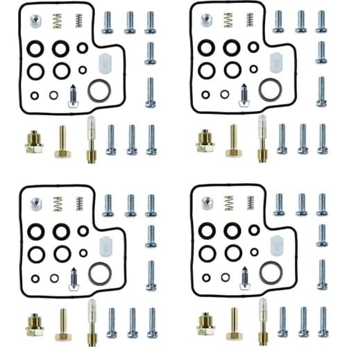 4 Pack Carburetor Rebuild Kits for Honda V45 Magna VF750C 1982-1983 and Honda V45 Sabre VF750S 1982-1983 Motocycle Carb