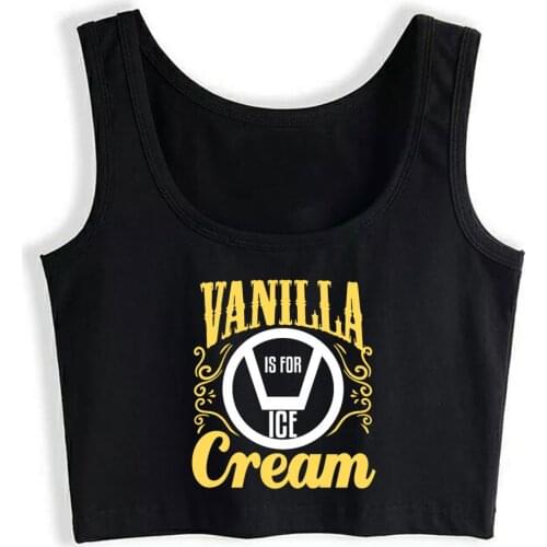 Crop Top Female Funny Swinger Gift Vanilla Ice Cream Swinging Sex Fit Harajuku Print Tops Women
