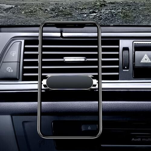 Mini Magnetic Car Phone Holder Metal Plate Magnet Cell Stand Smartphone In Car Mobile Mount
