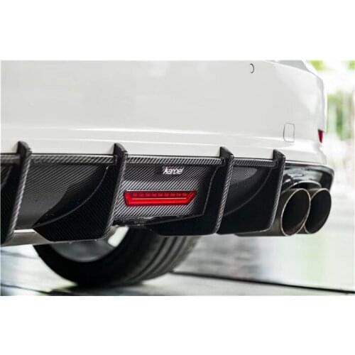 Suit For Old 13-16 Model Audi S3 Cable Fiber Front Wind Knife Rear Lip Karbel Dry Carbon Surround